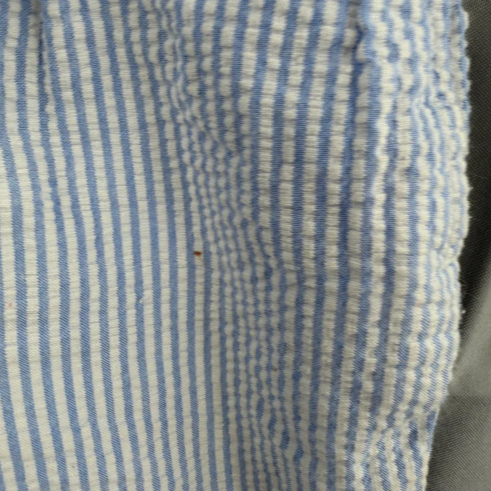 Ralph Lauren Baby Seersucker Pants Size 6 Month Blue White Striped Cotton